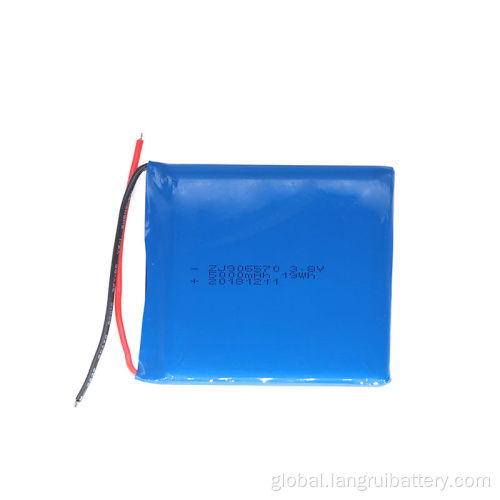 Lithium Polymer Battery Pack Ups Durable 5000mah 906570 7.4V lithium polymer batteries pack security ups round lipo battery Supplier